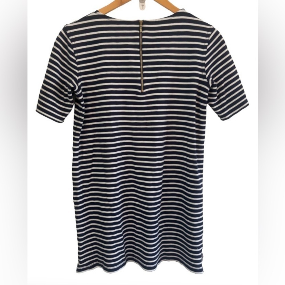 Theory Dhuri Moltana nvy & wht Strp drss WM M nautical preppy coastal - Picture 5 of 12
